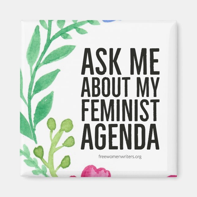 Imã Imagem de Agenda Feminista (Frente)
