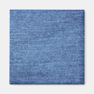 Imã Imagem de aparência do denim branco azul