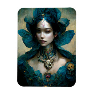 Ímã Imagem de Arte de Fantasia Azul