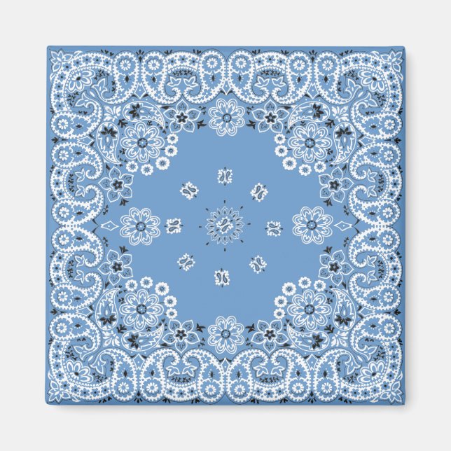 Imã Imagem de Bandana Azul (Frente)