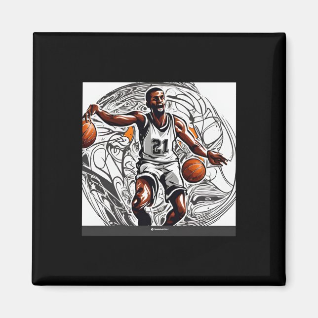 Imã Imagem de Basquete (Frente)