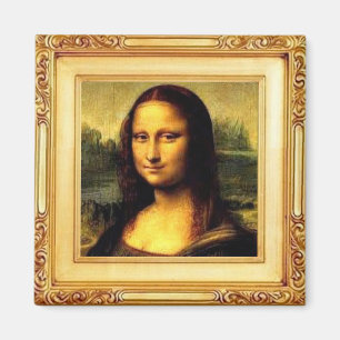 Imã Imagem de Belas Artes - Mona Lisa por Leonardo da 