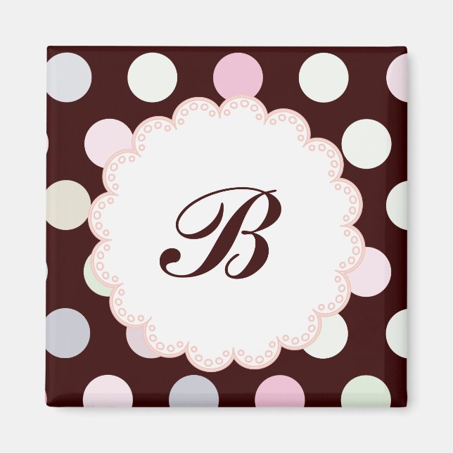 Imã Imagem de Bianca Monogrammed (Frente)