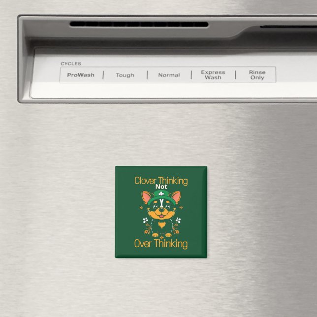 Imã Imagem de Cachorro de Pensamento Mais Fechado (In Situ (Dishwasher))