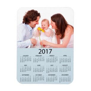 Ímã Imagem de Calendário 2017 Perosnalizada para Foto