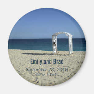 Imã Imagem de Casamento de Destino de Praia de Casamen