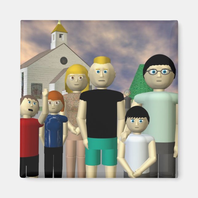 Imã Imagem de Clover Beach (Frente)