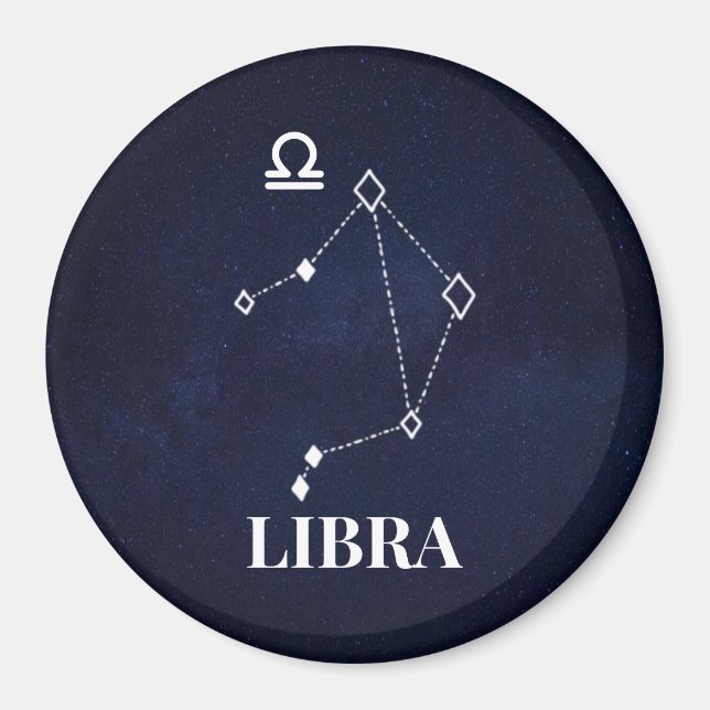Imã Imagem de Constelação de Libra (Frente)