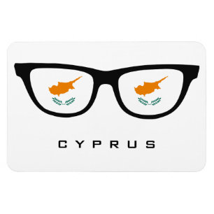 Ímã Imagem de cor e texto personalizado do Cyprus Shad