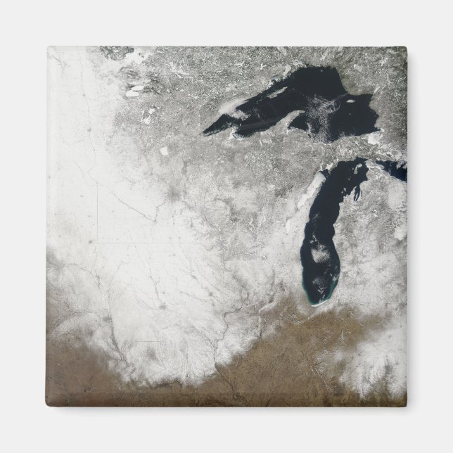 Imã Imagem de cor verdadeira da neve (Frente)