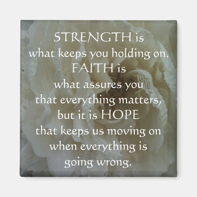 Imã Imagem de Cotação Inspirativa (Frente)