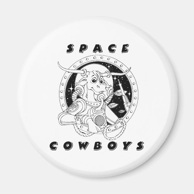 Imã Imagem de Cowboys do Espaço (Frente)