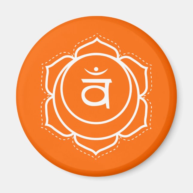 Imã Imagem de Creative Flow Laranja Sacral (Frente)