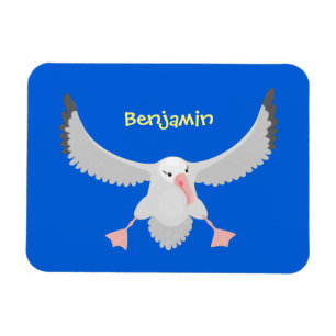 Ímã Imagem de desenho animado de aves voadoras de alba