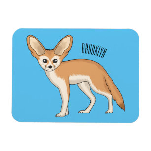 Ímã Imagem de desenho animado de fennec fox