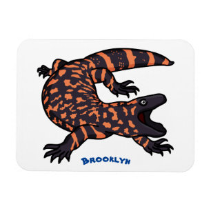 Ímã Imagem de desenho animado de lagarto monstro de gi