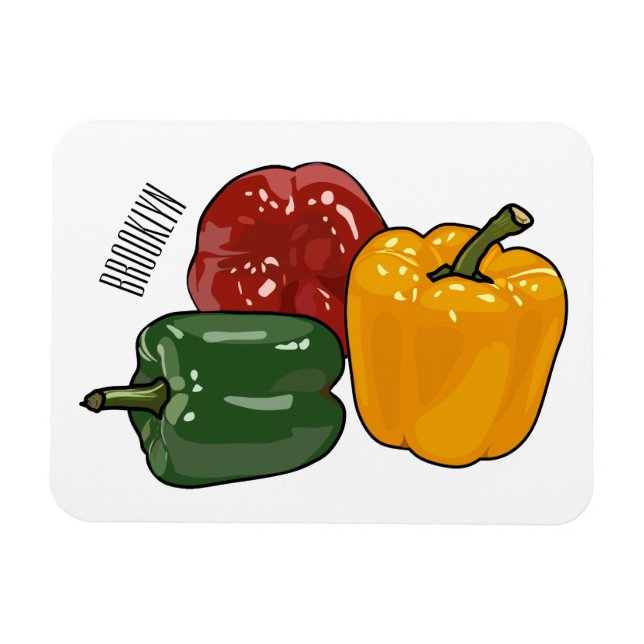 Ímã Imagem de desenho em Capsicum (Horizontal)