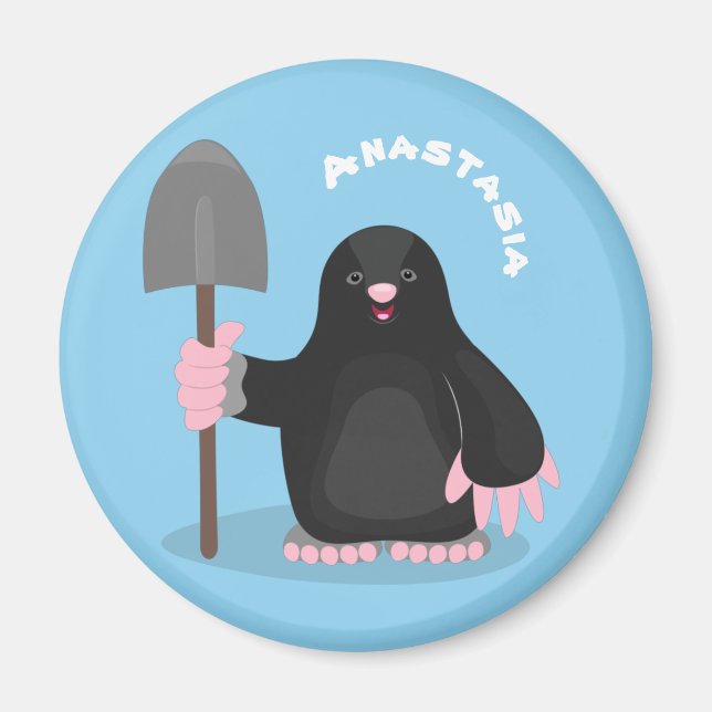 Imã Imagem de desenhos animados alegres e bonitos (Frente)