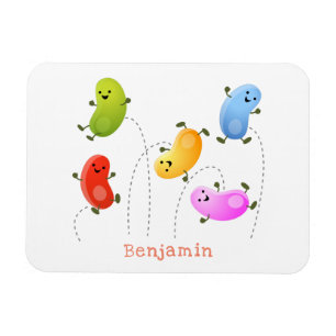 Ímã Imagem de desenhos animados de gellybeans felizes