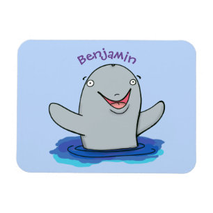 Ímã Imagem de desenhos animados de propósito feliz e