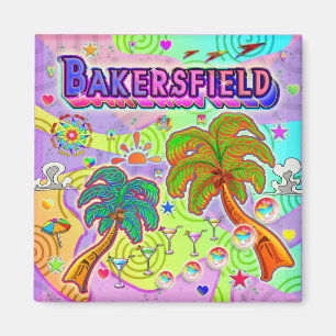 Imã Imagem de Destino de Férias Bakersfield