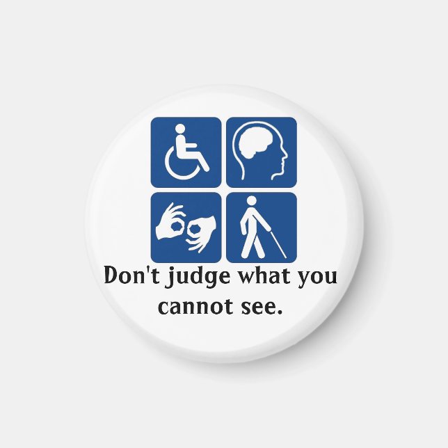 Imã Imagem de Desvantagem Invisível (Frente)