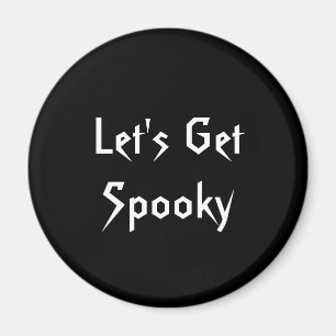 Imã Imagem de Festa de Halloween Preto e Branco