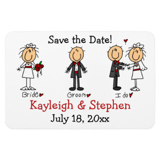 Ímã Imagem de Flexi Premium Stick Figure Wedding