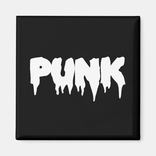 Imã Imagem de fonte de unidade "Punk" preta (Frente)