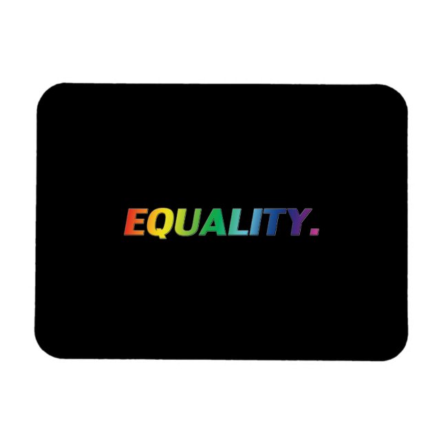 Ímã Imagem de Foto Flexível Preta do Orgulho "Igualdad (Horizontal)