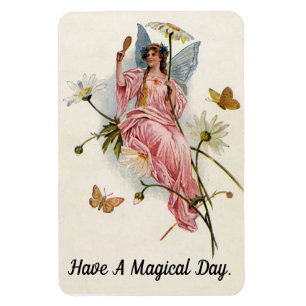 Ímã Imagem de Fotografia Flexível Vintage Fairy