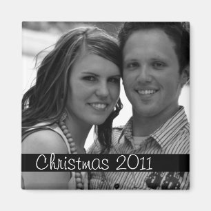 Imã Imagem de Fotos de Feriado de Natal em Black Strip