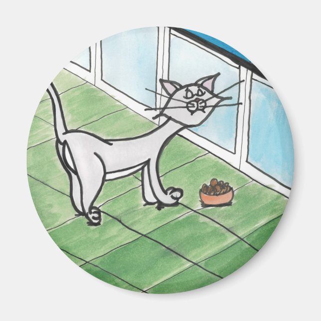 Imã Imagem de Gatinho (Frente)