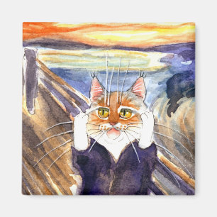 Imã Imagem de gato, Edvard Munch é o Gritar