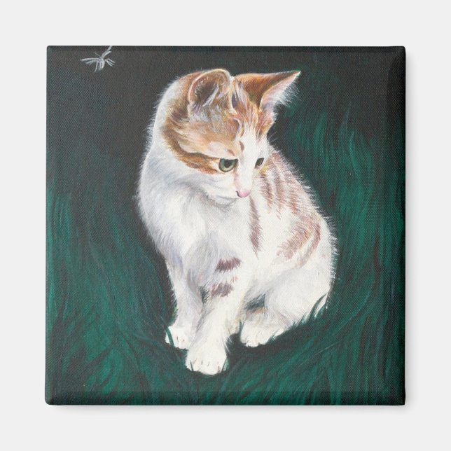 Imã Imagem de gato perdido (Frente)