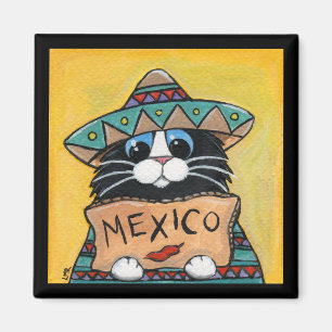 Imã Imagem de Gato Tuxedo Tuxedo mexicano
