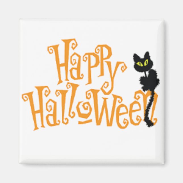 Imã Imagem de geladeira Feliz Halloween de 2" (Frente)