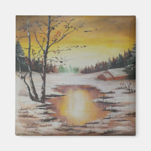 Imã Imagem de Inverno do Magnet Ann Hayes