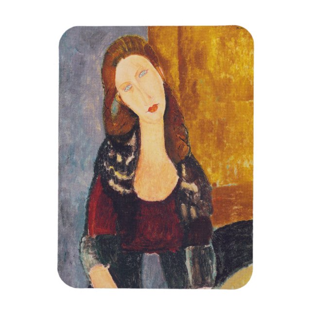Ímã Imagem de Jeanne Hebuterne por Amedeo Modigliani (Vertical)