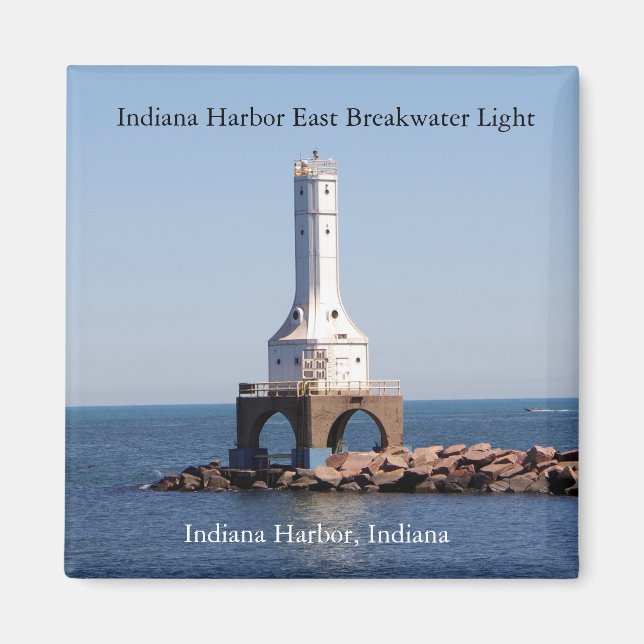 Imã Imagem de luz de East Breakwater em Indiana Harbor (Frente)
