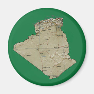 Imã Imagem de Mapa da Argélia