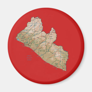Imã Imagem de Mapa da Libéria