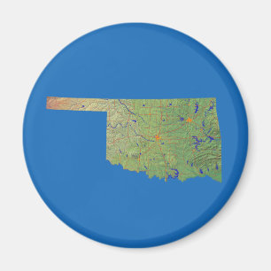 Imã Imagem de Mapa de Oklahoma