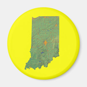 Imã Imagem de Mapa do Indiana