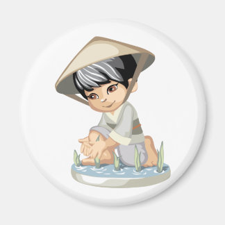 Imã Imagem de Menino Asiático