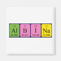 Imagem de mesa periódica de Albina