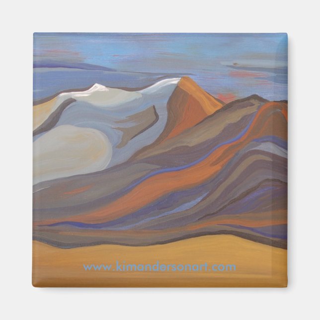 Imã Imagem de Montanhas Blue Mission (Frente)