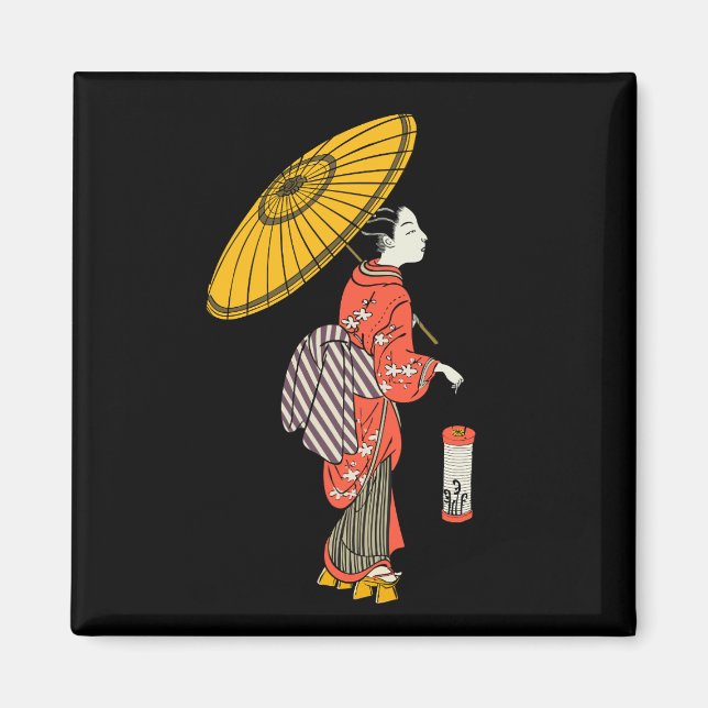 Imã Imagem de Mulher Asiática (Frente)