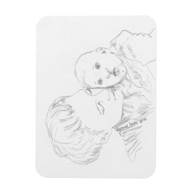 Ímã Imagem de Natal "Madonna and Child" (Vertical)