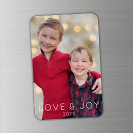Ímã Imagem de Natal para Crianças de Amor e Joy